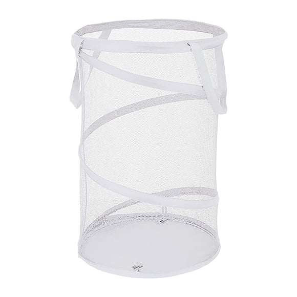 Cesta de lavandería de malla plegable y portátil Cesta de lavandería plegable Cesta de ropa sucia grande con tapa