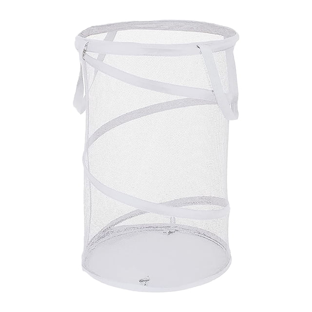 Home Textile Storage Mesh Laundry Portable Large Laundry with Lid for Clothes and Laundry Organization in Home and Lightweight Bucket for Easy Sorting