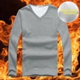 thumbnail image 4 of Ropa interior térmica de manga larga para hombre, camisa de capa Base con forro polar, ropa interior para preservación del calor de otoño e invierno, 4 of 5
