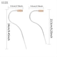 thumbnail image 2 of 2 Pcs Bassoon Silver Plated Curved Neck Arc Blowpipe Long and Short Curved Neck Woodwinds Instrument Accessories, 2 of 7