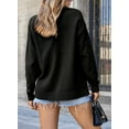 thumbnail image 6 of SHEWIN Women's Sweater Long Sleeeve Pullover Sweater Soft Lightweight Knit Tops 2025 Black L, 6 of 8
