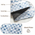 thumbnail image 6 of Entryway Rug 2'x3', Blue Plaid Farmhouse Small Rug for Kitchen Bathroom Door Mat Indoor Entrance, Watercolor Cute Country Pigs Checkered Non-Slip Area Rugs Floor Mats Carpet Front Door Rugs, 6 of 8
