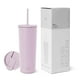 thumbnail image 1 of Vaso aislante moderno, sencillo, con tapa y pajita, 500 ml, 1 of 9