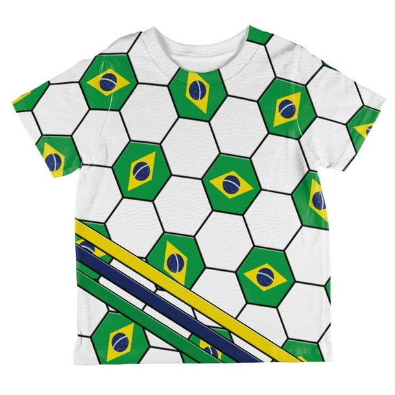 World Cup Brazil Soccer Ball All Over Toddler T Shirt Multi 2T