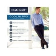 thumbnail image 4 of Haggar Men's Cool 18® Pro Solid Pleat Front Pant Classic Fit HC00248, 4 of 7