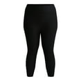 thumbnail image 3 of Terra & Sky's Women's Plus Capri Leggings, 2-Pack, 3 of 7