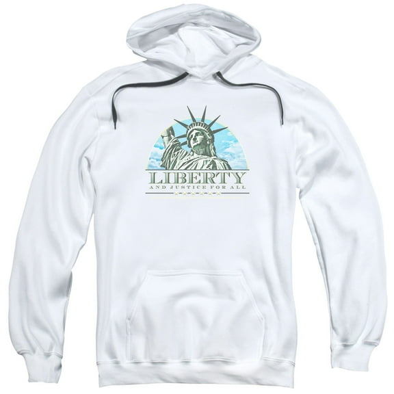 - Liberty And Justice - Pull-Over Hoodie - X-Large