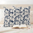 thumbnail image 3 of Beige Flower Pattern Outdoor Waterproof Pillow Covers, Retro Country Tie-dye Floral Abstract Blue Decorative Square Throw Pillowcase Sofa Cushion Sham for Patio/Couch/Chair, 26"x26" 2 Pack, 3 of 8