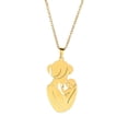thumbnail image 3 of Collar Colgante con Forma de Mamá y Niño Sunnimix Acero Inoxidable Dorado, 3 of 8
