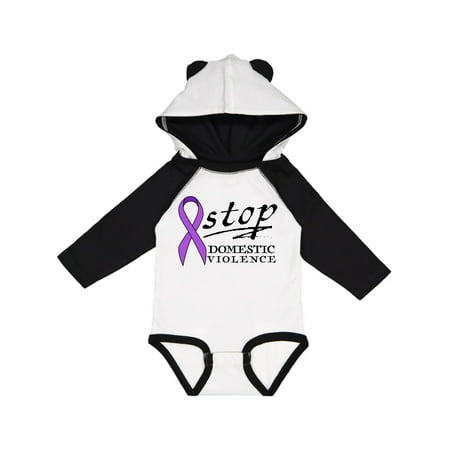 

Inktastic Stop Domestic Violence-purple ribbon Gift Baby Boy or Baby Girl Long Sleeve Bodysuit