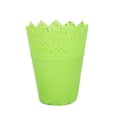 thumbnail image 1 of Flower pot Plastic Hollow Flower Holder Crown Lace Pierced Flower Vase Storage, 1 of 10