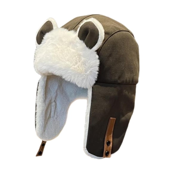 Gorro de para mujer, cálido gorro de invierno para esquiar, hacer senderismo, patinar, hacer mochilerismo en la calle Marrón