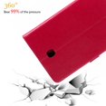 thumbnail image 4 of Galaxy Tab A 8.0 2018 Case, Dteck Slim Fit Embossed Tree Pattern PU Leather Folio Stand Case with Card Holders Cover for Samsung Galaxy Tab A 8 inch 2018 Release SM-T387 Tablet,Red, 4 of 5