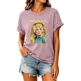 thumbnail image 3 of Women's Dolly Shirts Country Music Icon T‑Shirt Crewneck Short Sleeve Top Vintage Graphic Tee Loose Fit Casual Retro Unisex Shirt XXL, 3 of 5
