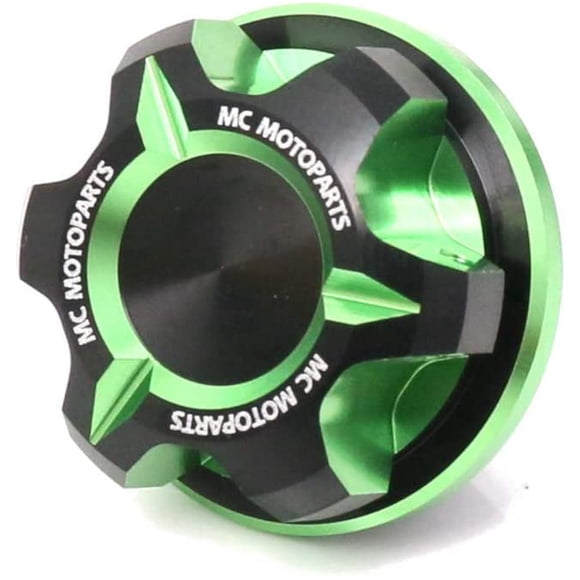 MC MOTOPARTS Bouchon de Remplissage d'Huile CNC Vert T-Axe Compatible avec ER-6N ER6F Ninja 1000 SX Z1000 14 15 16