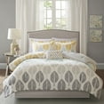 thumbnail image 2 of Madison Park Essentials Central Park 9-Piece Comforter Sheet Set - Yellow/Aqua, 2 of 8