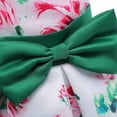 thumbnail image 4 of Odeerbi Tutu Formal Dress For Toddler Girls Birthday Dresses Net Yarn Flowers Print Dress Bow Ruffles Party Gown Long Dresses Green, 4 of 7