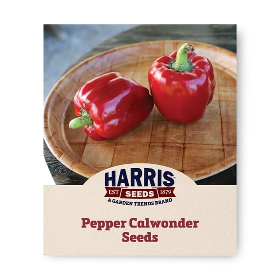Harris Seeds Pepper Calwonder, Open-Pollinated Bell Pepper, 50 Count