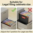 thumbnail image 3 of YSTDHL 26 Pockets Expanding Hanging File Folders，Larger Capacity Accordion File Organizer with tabs, Upright & Open Top（Coverless）, A4/Letter Size for Filing Cabinet and Desktop-Blue, 3 of 12