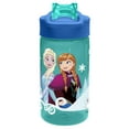 thumbnail image 3 of Zak Designs Good to Go! 16 oz Green and Blue Plastic Water Bottle with Straw and Flip-Top Lid, 3 of 13