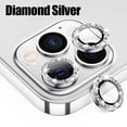 thumbnail image 1 of Cristal Protector de lente de cámara de diamante para iPhone 13, 11, 12, 14 Pro Max, película protectora de lente trasera de Metal para iPhone 12, 13 Mini, 14Plus, 1 of 4