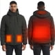 thumbnail image 1 of leyfeng Chaquetas térmicas Hombres Mujeres Invierno Cálido USB Chaquetas térmicas A prueba de viento Impermeable para deportes al aire libre, 1 of 8