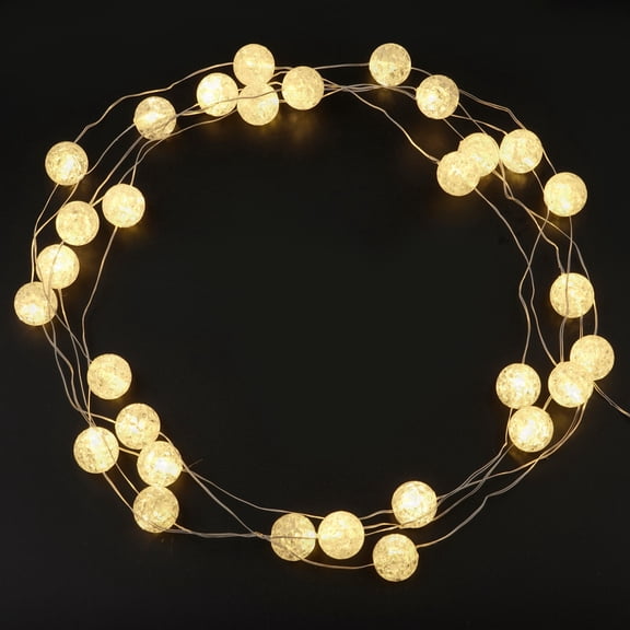 30ct. Crackle Ball LED String Lights by Ashlandâ„¢