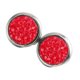 thumbnail image 3 of Pendientes de aro Minnieouse acero inoxidable incrustaciones de diamantes de imitación rojo brillante, 3 of 6