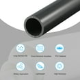thumbnail image 3 of Uxcell Rigid Round Pipe Black High Impact for Water Pipe 0.83 x 0.98", 3 of 6
