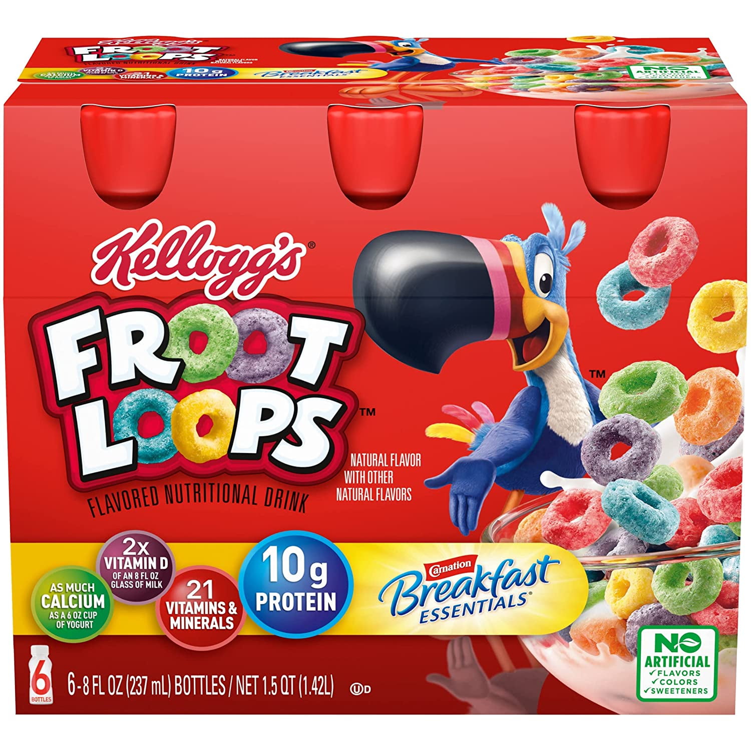 Carnation Breakfast Essentials Kellogg’s Nutritional Drink Froot Loops