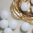 thumbnail image 2 of Northlight 12ct Shatterproof Shiny Christmas Ball Ornament Set 4" - White, 2 of 3