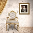 thumbnail image 3 of America or England, 19th Century 26x31 Gold Ornate Wood Framed with Double Matting Museum Art Print Titled - Portrait of a Woman Mrs Ann Hivlyn, 3 of 4