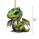 thumbnail image 3 of ¡Precios de Oferta!, Serie de dinosaurios navideños, decoración colgante, decoración navideña, espejo retrovisor de coche, decoración plana de dinosaurio Akmoler, 3 of 9