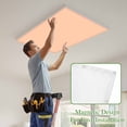 thumbnail image 4 of Peach Fuzz Magnetic Fluorescent Light Covers for Ceiling Lights 2 x 4 Feet, Modern Pure Peach Fuzz Office Classroom Kitchen Drop Ceiling Light Covers Lighting Filters Shade Panel 2 Packs, 4 of 9