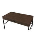 thumbnail image 5 of CoSoTower Oak & Black Finish Writing Desk W/Usb, 5 of 9