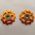 thumbnail image 4 of KAKOWELY 2Pcs Aluminum Alloy Bike Wheel Rear Derailleur Pulley 11T for (Random Color)1.73"X1.73"X0.2", 4 of 4