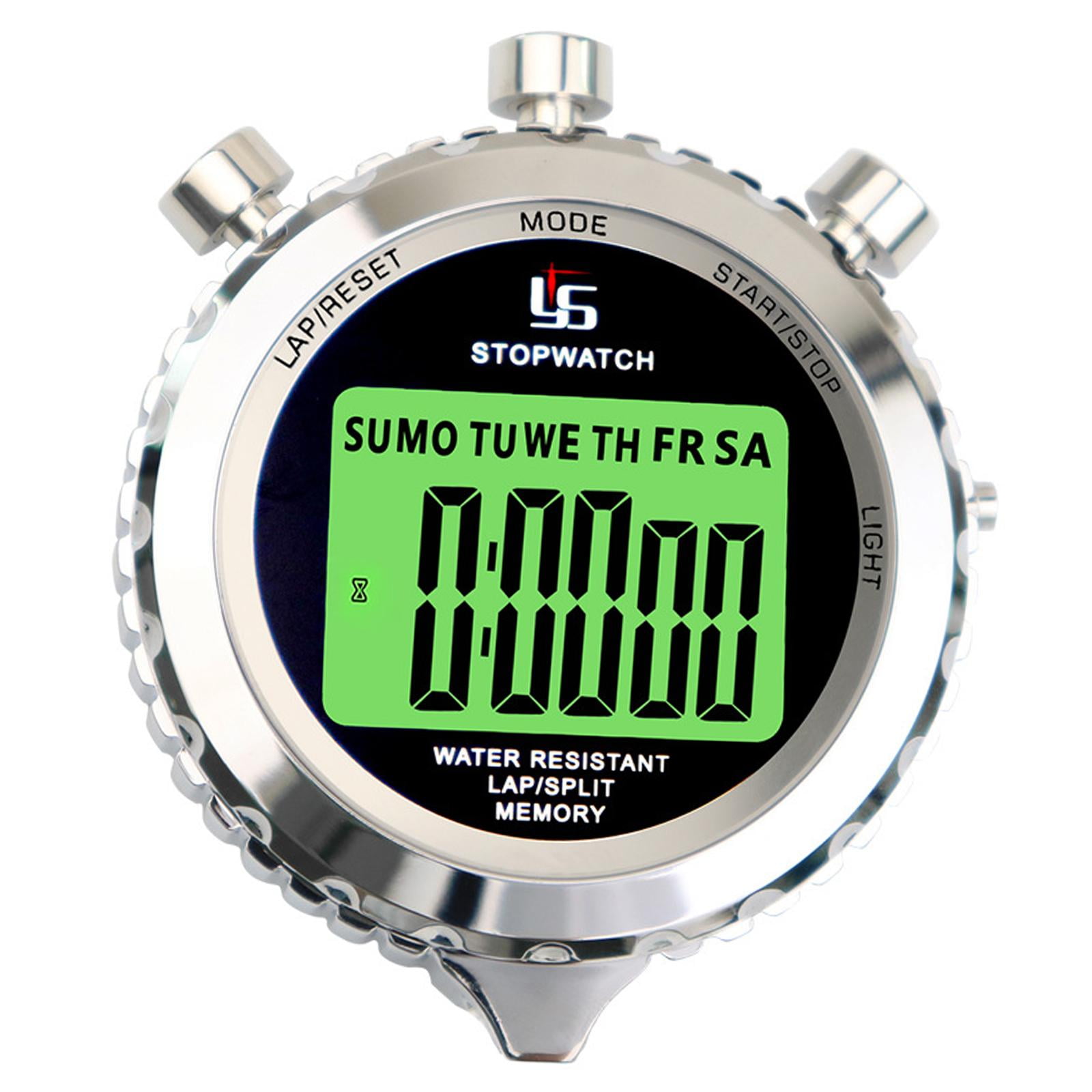 Metal Stopwatch Large Display Water Timer Clock for Track Field Outdoor