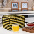 thumbnail image 6 of Sikiie Striped With Bees Toaster Covers 2 Slice Dustproof Toaster Cover Bread Machine Cover, Dustproof Cover - 11.4" x 7.5" x 7.9", 6 of 7