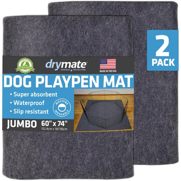 Alfombra para corral de perros Drymate Jumbo 152 x 188 cm impermeable