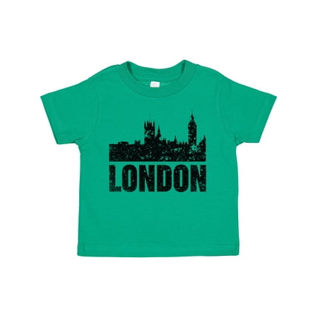 

Inktastic London England City Skyline with Grunge Boys or Girls Toddler T-Shirt