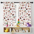 thumbnail image 5 of Blackout Kids Curtains,White Christmas Santa Pattern Childrens Insulated Curtains Set Of 2,Bedroom Essentials,Toddler Room Decor 42"x54", 5 of 5