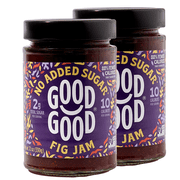 GOOD GOOD No Added Sugar Fig Jam, Low Calorie, Keto Friendly, 12 oz, 2 pack