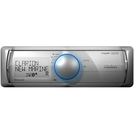 CLARION M502 Single-DIN In-Dash Marine Mechless MP3 Receiver with Bluetooth(R)