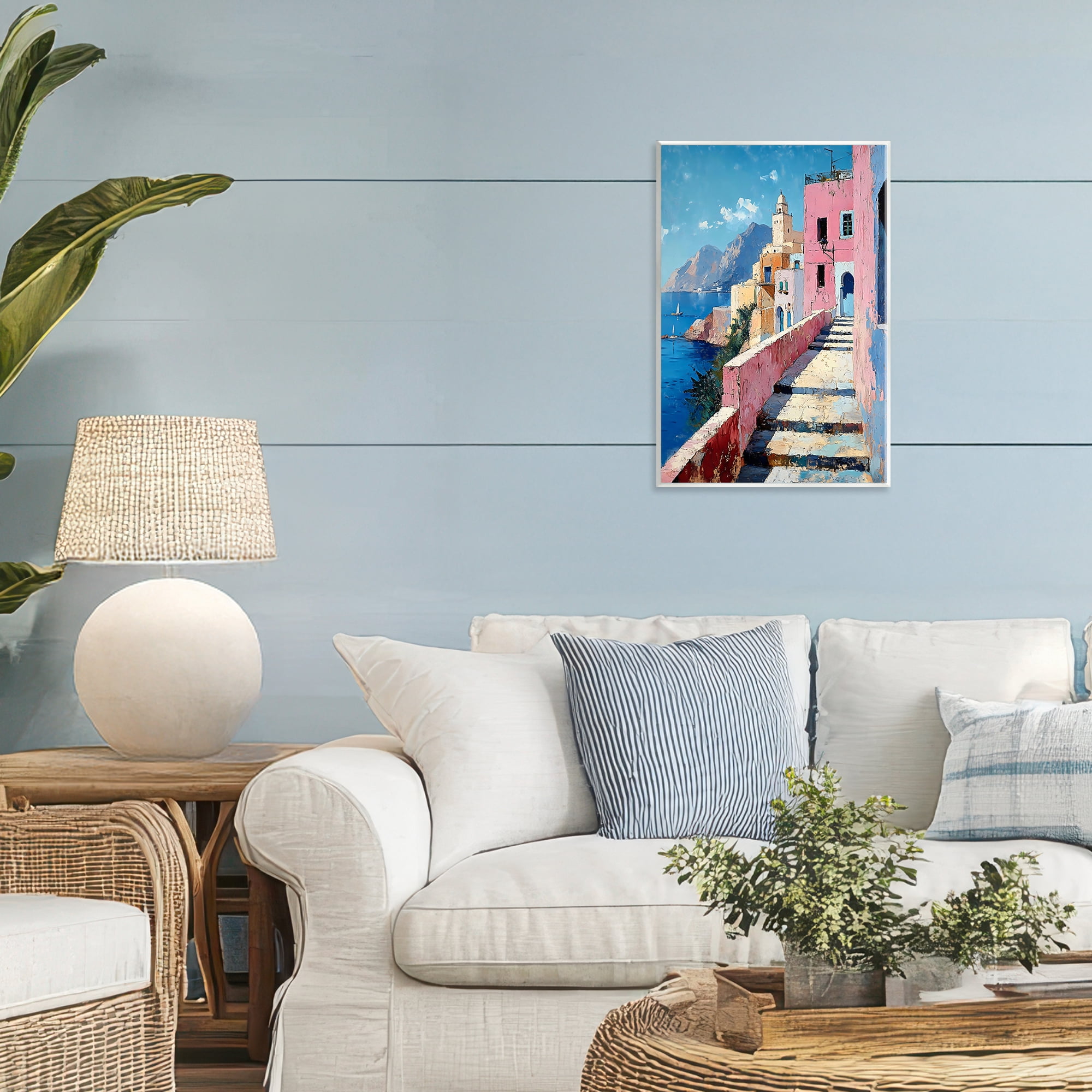 Stupell Industries Coastal Village's Sunlit Pathway Wall Plaque Art, design by Creative Studio