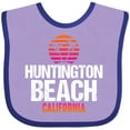 thumbnail image 3 of Inktastic Sunset Huntington Beach Girls Baby Bib, 3 of 4