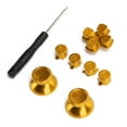 thumbnail image 3 of Manette de Jeu en Métal, Boutons en Métal Durables avec Vis pour Accessoire de Remplacement Bleu, Rouge, Doré, Rose Rouge, 3 of 8