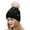 Black, variant on Women Winter Warmer Casual Crochet Multicolor Hats Knit Baseball Caps Fashion Winter Hats for Women Black