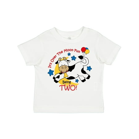 

Inktastic Cow over Moon 2nd Birthday Gift Toddler Boy or Toddler Girl T-Shirt