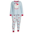thumbnail image 5 of Jolly Jammies Boys and Girls Unisex Vintage Santa Matching Family Pajamas Set, 2-Piece, Sizes 6-12, 5 of 5