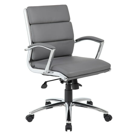 Boss Office Products CaressoftPlus Executive Mid-Back Chair